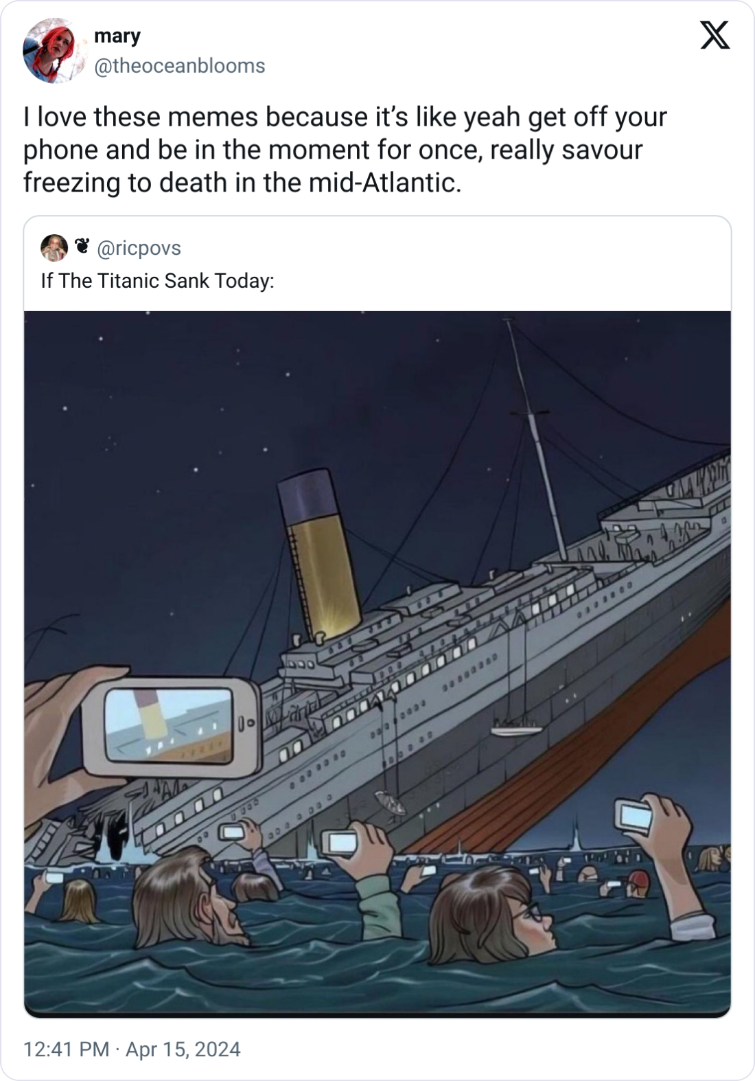 No point living in the moment when you don’t have much longer to live