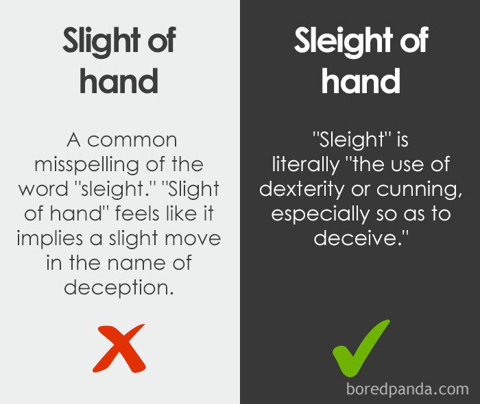 15. Sleight of hand