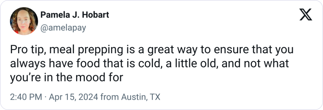 Meal preps: a recipe for constant disappointment