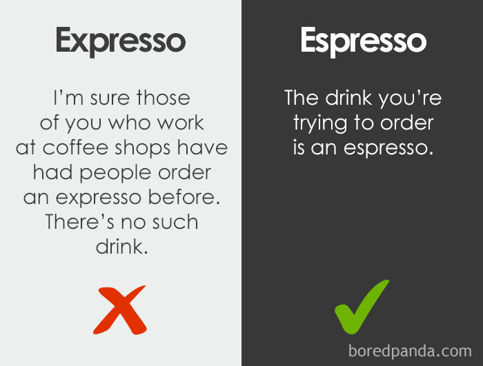6. That's not my espresso!
