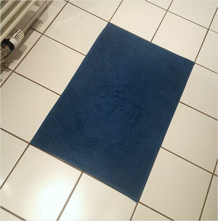 "The Way My Shower Mat Lays on Top of the Tiles"
