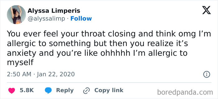 3. Just allergic to life in general