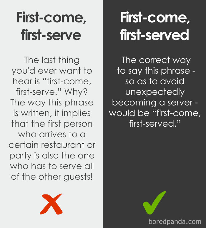 10. First come, first served