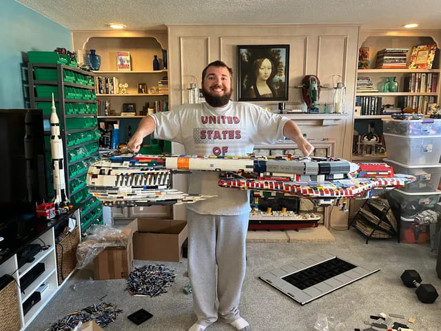 16. "My Lego Creation of a Covenant Assault Carrier"