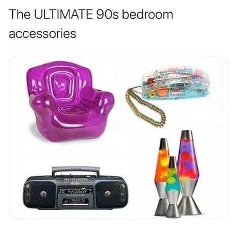 "The ultimate 90's bedroom accessories "