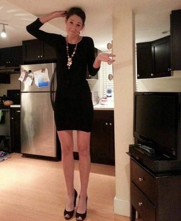 "Tall girl problems: basement suite edition."